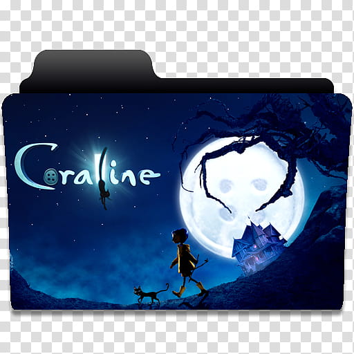 Epic  Movie Folder Icon Vol , Coraline transparent background PNG clipart