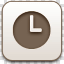 Albook extended sepia , brown clock icon transparent background PNG clipart
