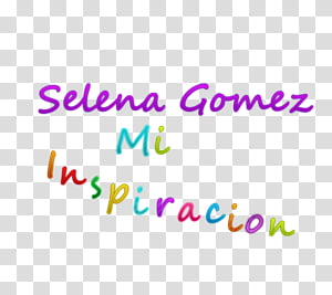 Texto De selena Gomez transparent background PNG clipart thumbnail