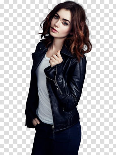 Lily Collins transparent background PNG clipart