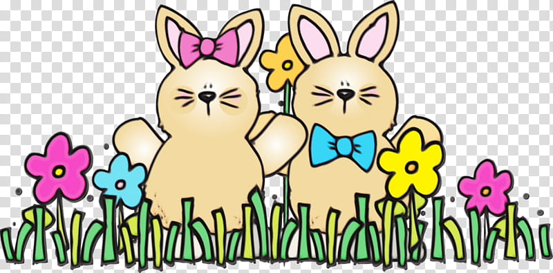 Happy Easter Day, April Shower, April Fools Day, Easter
, Rabbits And Hares, Cartoon, Easter Bunny, Grass transparent background PNG clipart