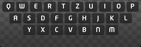Triplet iPhone Theme SD, smartphone QWERTY keyboard screenshot transparent background PNG clipart