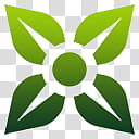 Devine Icons Part , green four-petaled flower symbol art transparent background PNG clipart