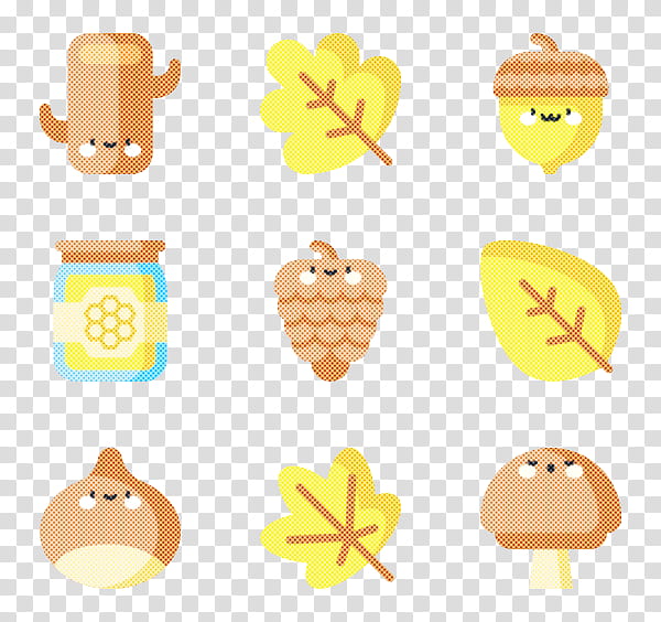 Emoticon, Yellow transparent background PNG clipart
