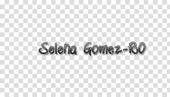 Text Selena Gomez RO transparent background PNG clipart