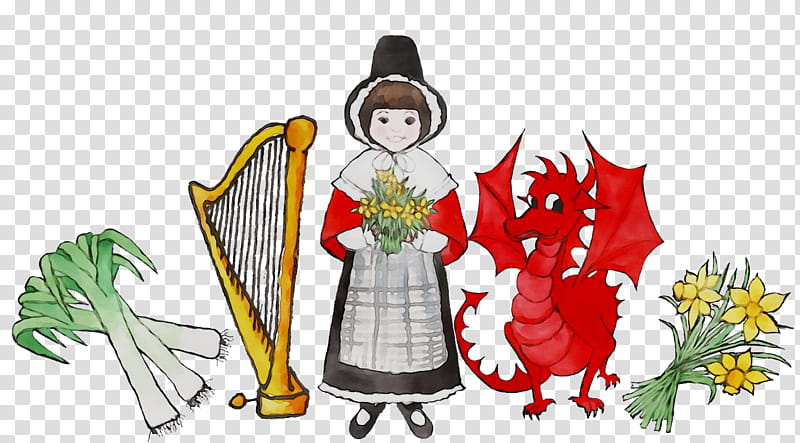 Christmas Symbols, Wales, National Symbols Of Wales, Welsh People, Flag Of Wales, Welsh Language, Welsh Dragon, Leek transparent background PNG clipart