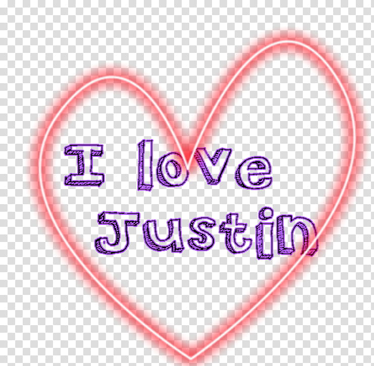 I love Justin, I love Justin art transparent background PNG clipart