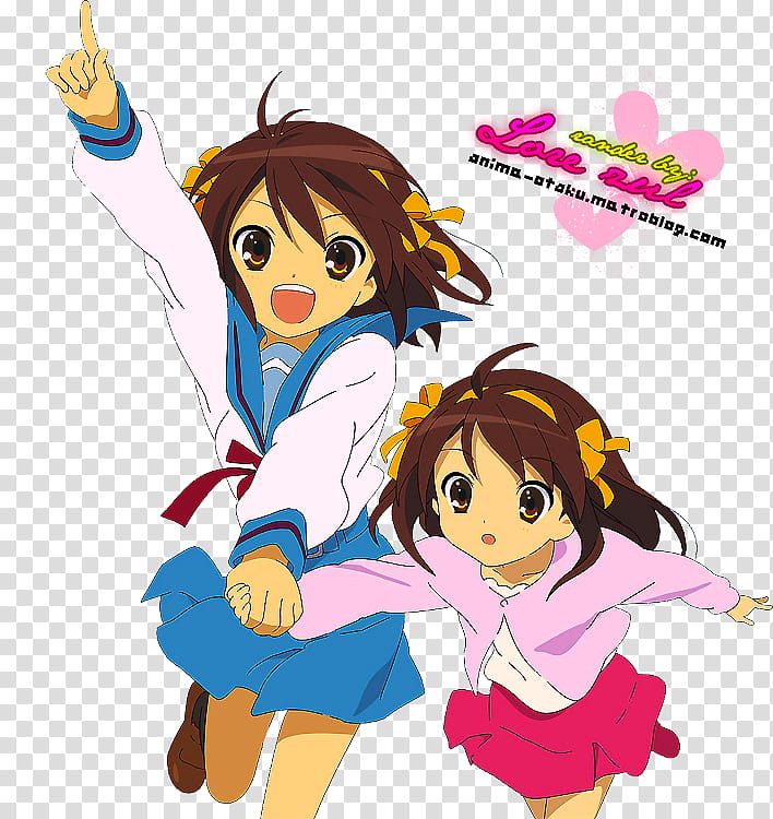 haruhi y chibi haruhii ll transparent background PNG clipart