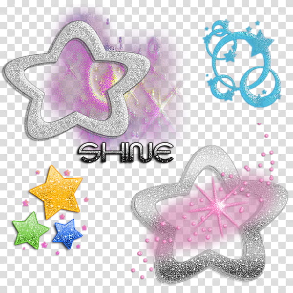 glitter stars, two silver star illustration transparent background PNG clipart