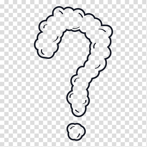 three question mark  cartoon vector and illustration black and white  hand drawn sketch style isolated on white background Stock Vector   Adobe Stock