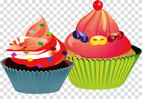 Cake, Cupcake, American Muffins, Drawing, Dessert, Pastry, Food, Sprinkles transparent background PNG clipart