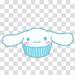 Iconos Cinnamoroll, Cinnamoroll By; MinnieKawaiitutos (), white and teal bear cupcake illustration transparent background PNG clipart