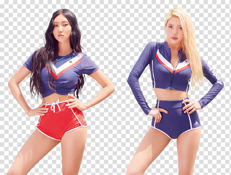 Solar and Hwasa of Mamamoo transparent background PNG clipart