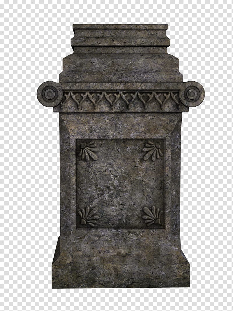 Pedestal , gray stone column transparent background PNG clipart