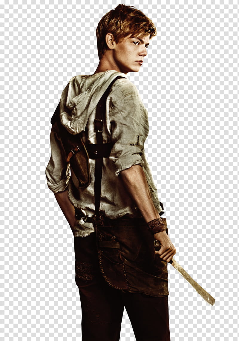 Maze Runner, Maze Runner character holding machete transparent background PNG clipart