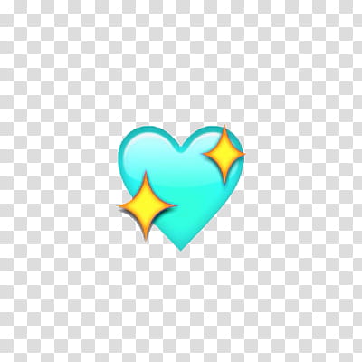 Emojis Editados, teal sparkling heart art transparent background PNG clipart