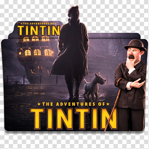 The Adventures of Tintin  Folder Icon , DAY..U () transparent background PNG clipart