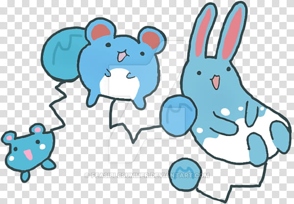 Marill Blue, Azurill, Azumarill, Artist, Drawing, Weavile, Evolution, Missingno transparent background PNG clipart