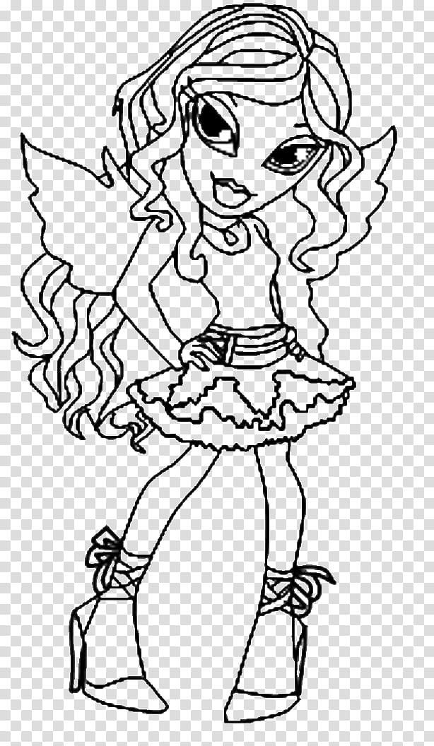 Cloe FP Coloring Page transparent background PNG clipart