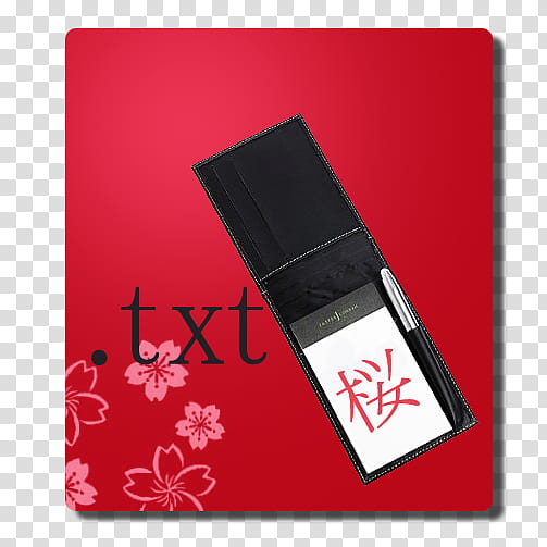 Sakura OS Icons, txt filetype, red Txt folder art transparent background PNG clipart