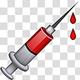 emojis, red and gray syringe transparent background PNG clipart