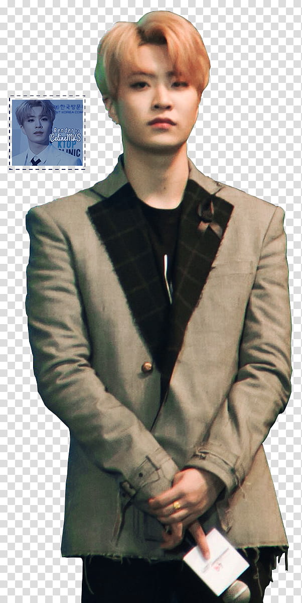 Youngjae GOT, man wearing gray suit transparent background PNG clipart