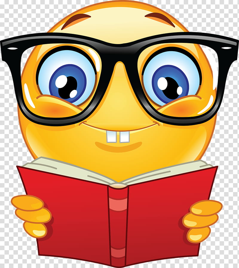 Emoji Nerd, Smiley, Emoticon, Cartoon, Facial Expression, Yellow, Eyewear, Glasses transparent background PNG clipart