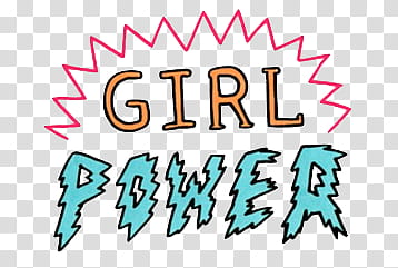 s, girl power text illustration transparent background PNG clipart
