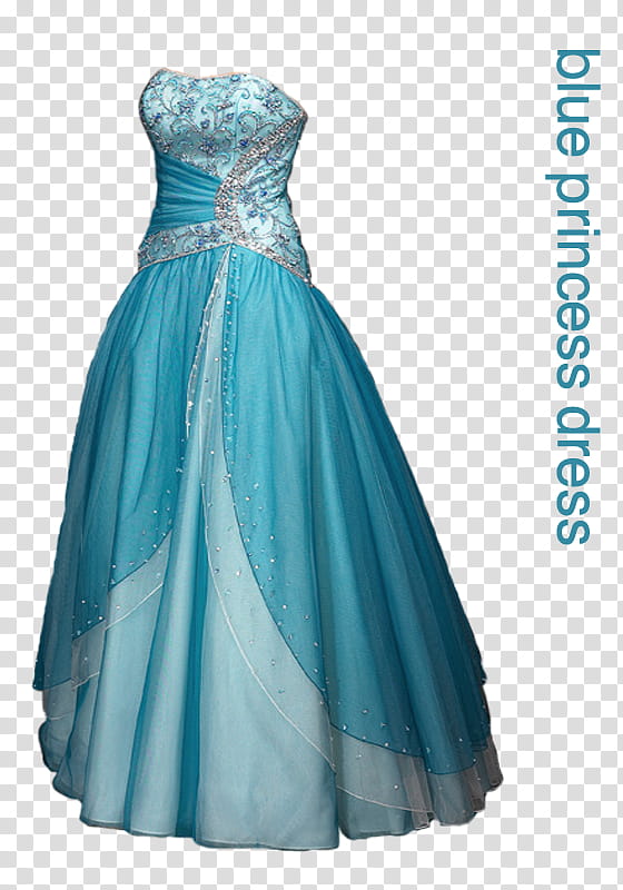 blue princess dress, women's blue princess dress with text overlay transparent background PNG clipart