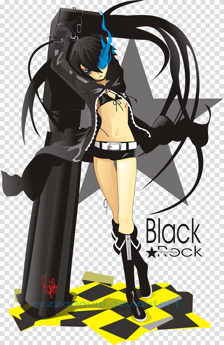 Black Rock Shooter_ transparent background PNG clipart