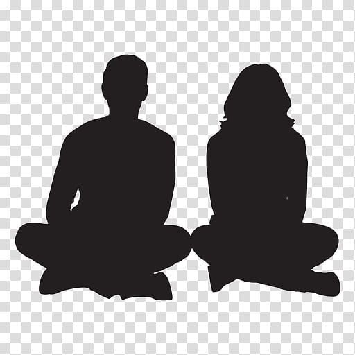 Love Silhouette, Soulmate, Logo, Stencil, Sitting, Meditation, Gesture transparent background PNG clipart