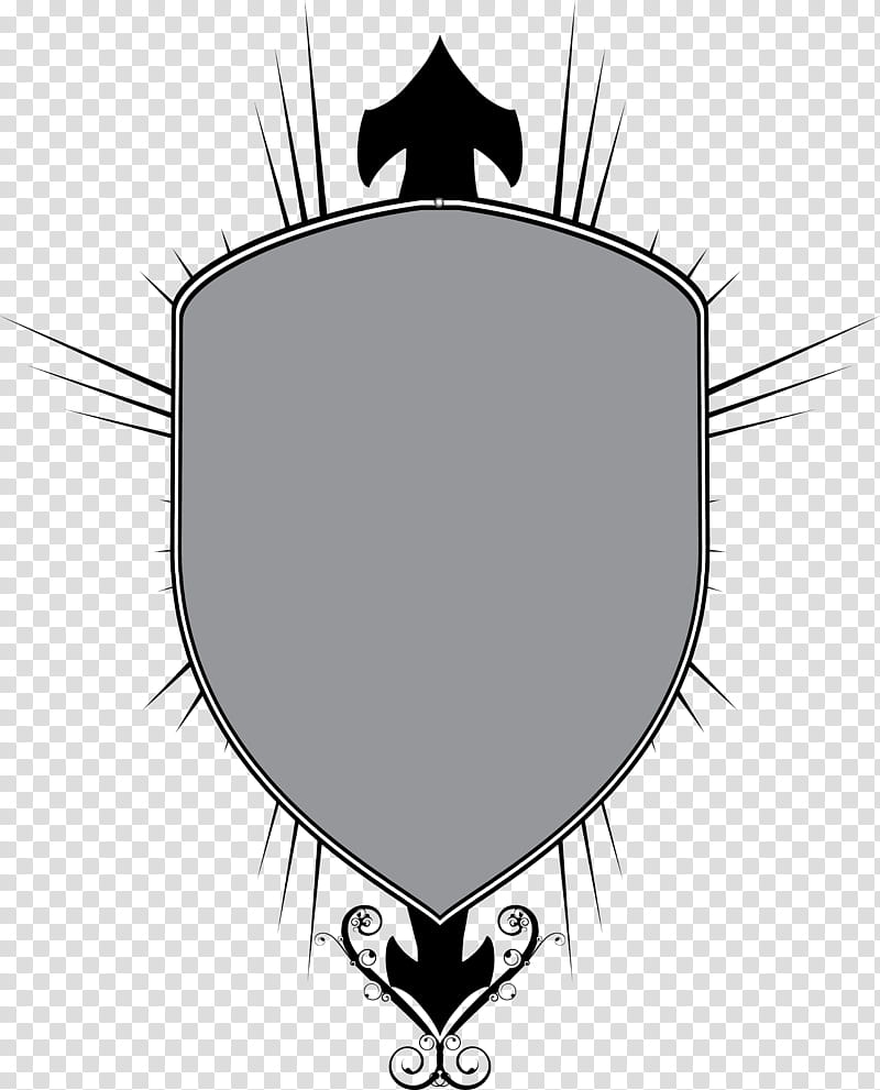 Shield for crest, gray and black shield illustration transparent background PNG clipart