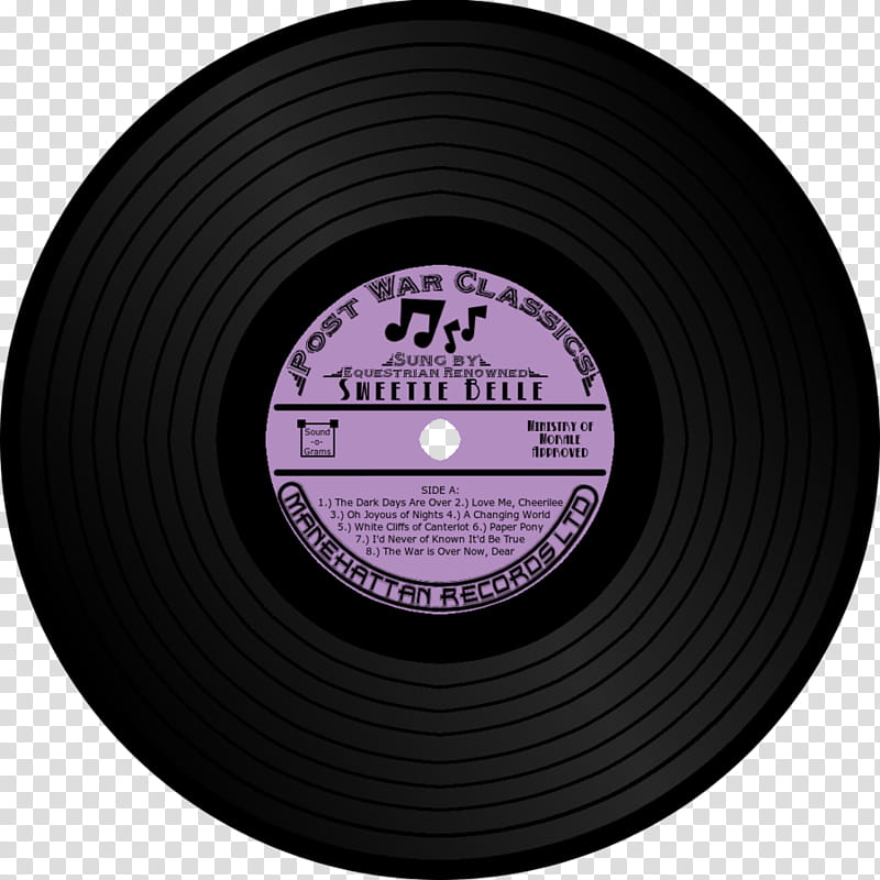 Classic Vinyl Record s, round black and purple post war classical vinyl record transparent background PNG clipart