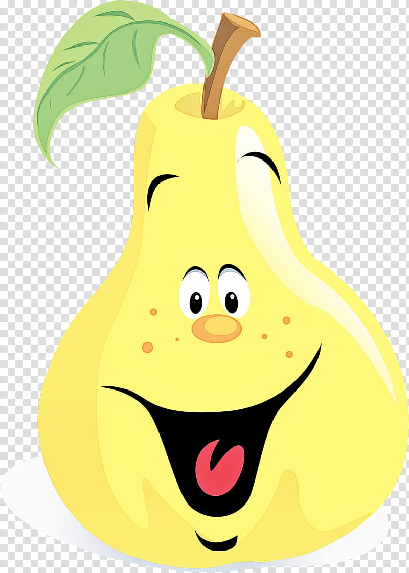 pear yellow cartoon fruit pear, Plant, Tree, Food transparent background PNG clipart