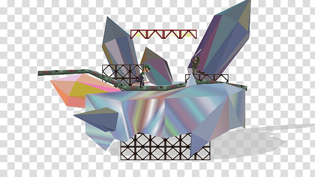 MMD Metal Mario Stage N transparent background PNG clipart