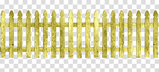 Various , gold picket fence transparent background PNG clipart