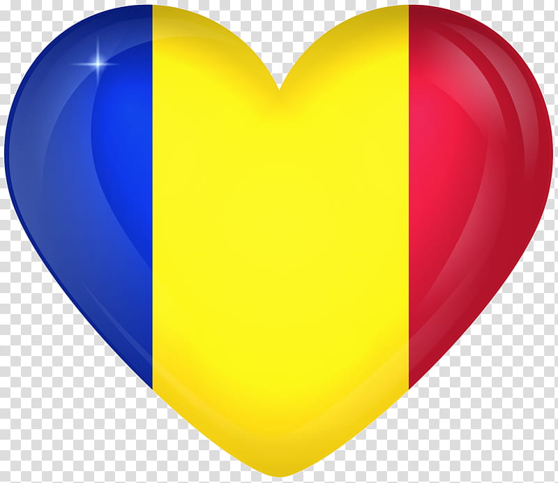 Love Background Heart, Flag, Romania, Romanian Language, Flag Of Chad, National Flag, Yellow, Balloon transparent background PNG clipart