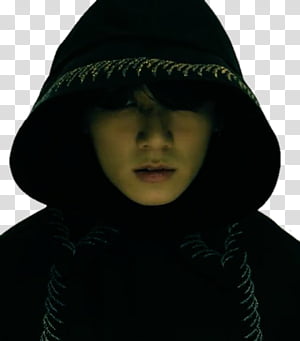 Jeon Jungkook , man in black hoodie transparent background PNG clipart