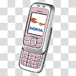 Mobile phones icons , k, white and pink Nokia slide phone illustration transparent background PNG clipart