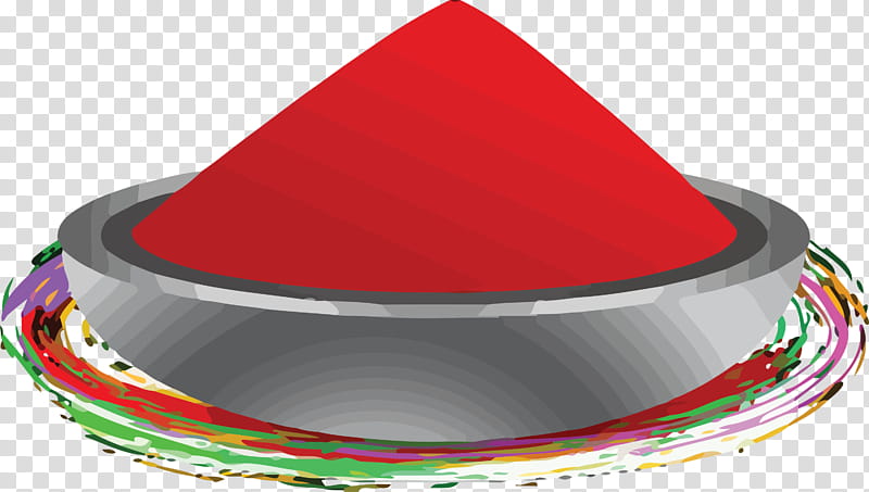 happy Holi holi colorful, Festival, Red, Cone, Costume Hat, Volcano, Dish transparent background PNG clipart