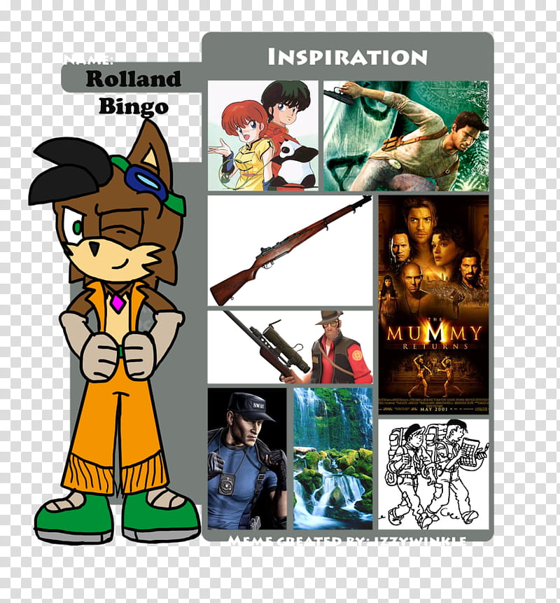 Inspiration meme, Rolland Bingo transparent background PNG clipart