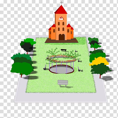 Castle, Microsoft PowerPoint, Drawing, Green, Architecture, Building, Tower transparent background PNG clipart