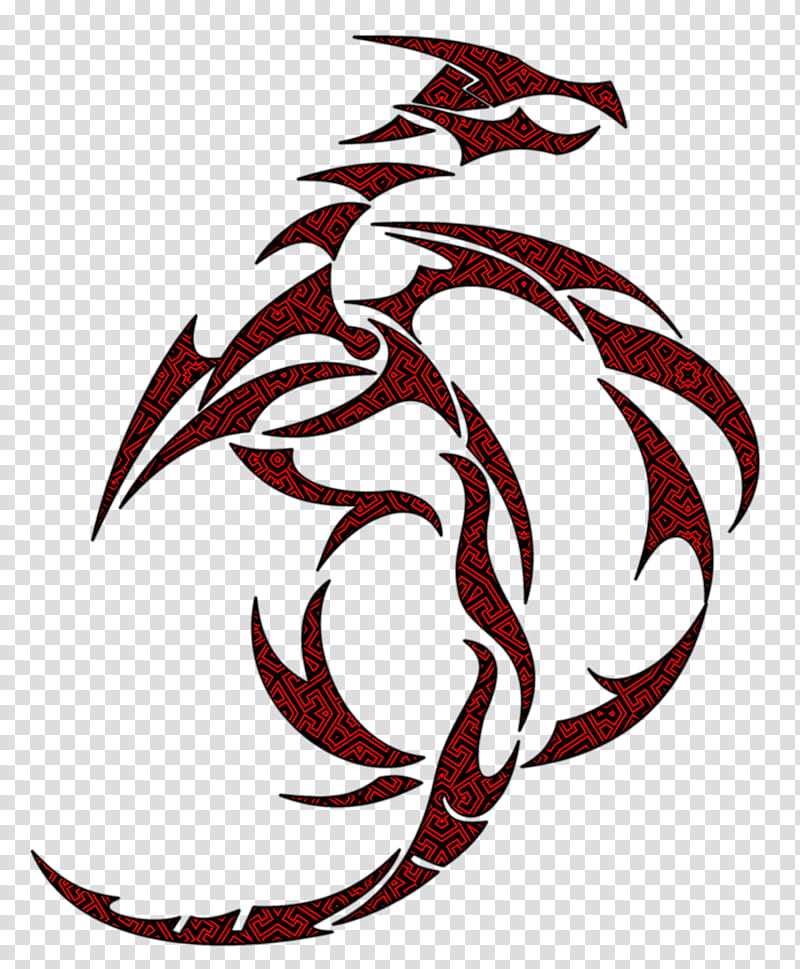 Tr Dragon, red dragon character transparent background PNG clipart