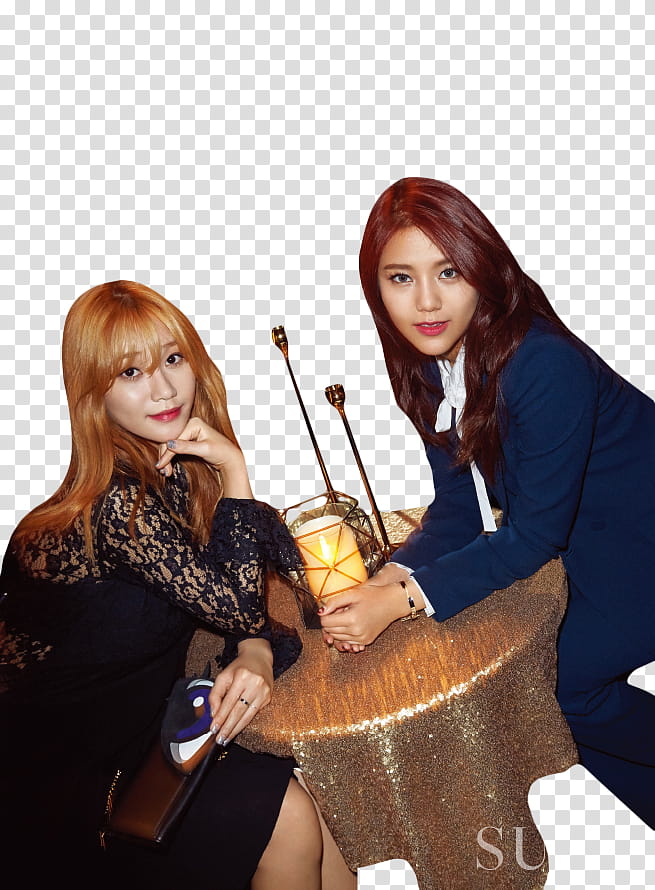 Hyejeong x Yuna AOA transparent background PNG clipart