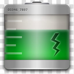 VARIATIONS , green and gray battery saver icon transparent background PNG clipart