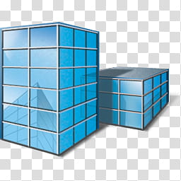 Windows Live For XP, blue buildings transparent background PNG clipart