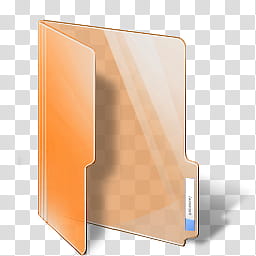 Aero Folders Color V, orange folder icon transparent background PNG clipart