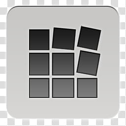 Quadrates Extended, square gray block icon transparent background PNG clipart
