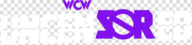 WCW Uncensored Logo Simplified transparent background PNG clipart