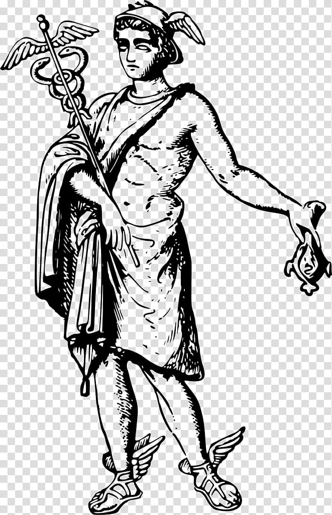 Book Drawing, Hermes, Deity, Greek Mythology, Roman Mythology, Mercury, Apollo, Poseidon transparent background PNG clipart